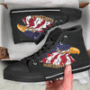 USA Eagle Patriotic Print High Top Shoes-grizzshop