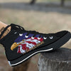 USA Eagle Patriotic Print High Top Shoes-grizzshop