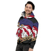 USA Eagle Patriotic Print Men's Hoodie-grizzshop