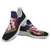 USA Eagle Patriotic Print White Athletic Shoes-grizzshop