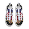 USA Eagle Patriotic Print White Gym Shoes-grizzshop