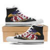 USA Eagle Patriotic Print White High Top Shoes-grizzshop