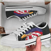 USA Eagle Patriotic Print White Low Top Shoes-grizzshop