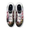 USA Eagle Patriotic Print White Low Top Sneakers-grizzshop