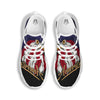 USA Eagle Patriotic Print White Running Shoes-grizzshop