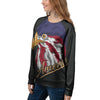 USA Eagle Patriotic Print Women's Sweatshirt-grizzshop