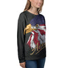 USA Eagle Patriotic Print Women's Sweatshirt-grizzshop