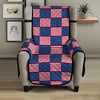 USA Flag 4th of July Print Pattern Armchair Protector-grizzshop