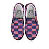 USA Flag 4th of July Print Pattern Black Slip On Shoes-grizzshop