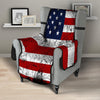 USA Flag Grunge Print Armchair Protector-grizzshop