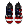 USA Flag Grunge Print Black Sneaker-grizzshop