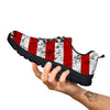 USA Flag Grunge Print Black Sneaker-grizzshop