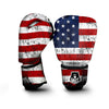 USA Flag Grunge Print Boxing Gloves-grizzshop