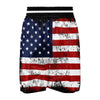 USA Flag Grunge Print Boxing Shorts-grizzshop