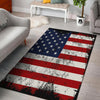 USA Flag Grunge Print Floor Mat-grizzshop