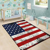 USA Flag Grunge Print Floor Mat-grizzshop