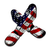 USA Flag Grunge Print Muay Thai Shin Guards-grizzshop