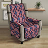 USA Flag Independence Day Print Pattern Armchair Protector-grizzshop