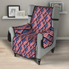 USA Flag Independence Day Print Pattern Armchair Protector-grizzshop