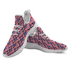 USA Flag Independence Day Print Pattern White Athletic Shoes-grizzshop