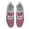 USA Flag Independence Day Print Pattern White Athletic Shoes-grizzshop