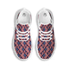 USA Flag Independence Day Print Pattern White Running Shoes-grizzshop