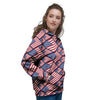 USA Flag Independence Day Print Pattern Women's Hoodie-grizzshop