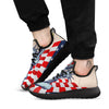 USA Flag Statue of Liberty Print Black Athletic Shoes-grizzshop