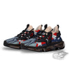 USA Flag Statue of Liberty Print Black Gym Shoes-grizzshop