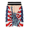 USA Flag Statue of Liberty Print Boxing Shorts-grizzshop