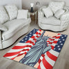 USA Flag Statue of Liberty Print Floor Mat-grizzshop