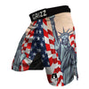 USA Flag Statue of Liberty Print MMA Shorts-grizzshop