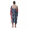 USA Flag Statue of Liberty Print Men's Robe-grizzshop