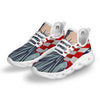 USA Flag Statue of Liberty Print White Running Shoes-grizzshop