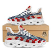 USA Flag Statue of Liberty Print White Running Shoes-grizzshop