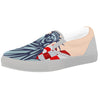 USA Flag Statue of Liberty Print White Slip On Shoes-grizzshop