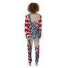 USA Flag Statue of Liberty Print Women's Pajamas-grizzshop