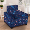 USA Star 4th of July Print Pattern Armchair Slipcover-grizzshop