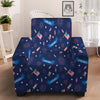 USA Star 4th of July Print Pattern Armchair Slipcover-grizzshop