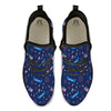 USA Star 4th of July Print Pattern Black Athletic Shoes-grizzshop