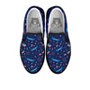 USA Star 4th of July Print Pattern Black Slip On Shoes-grizzshop