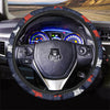 USA Star Blue And Red Print Pattern Car Steering Wheel Cover-grizzshop