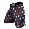 USA Star Blue And Red Print Pattern MMA Shorts-grizzshop