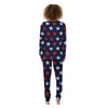 USA Star Blue And Red Print Pattern Women's Pajamas-grizzshop