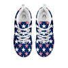 USA Star Fourth of July Print Pattern White Sneaker-grizzshop