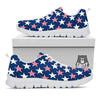 USA Star Fourth of July Print Pattern White Sneaker-grizzshop