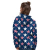 USA Star Fourth of July Print Pattern Women's Hoodie-grizzshop