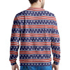 USA Star Red Striped Print Pattern Men's Sweatshirt-grizzshop