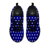 USA Star White And Blue Print Pattern Black Sneaker-grizzshop