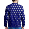 USA Star White And Blue Print Pattern Men's Sweatshirt-grizzshop